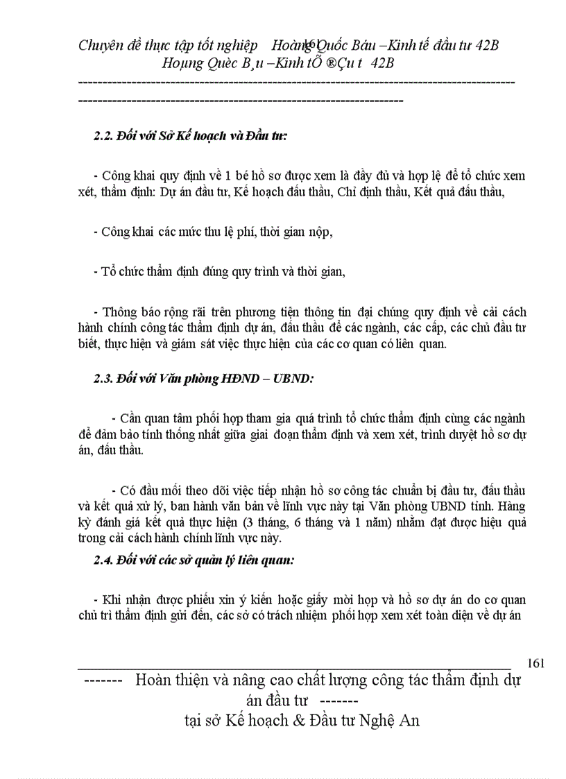 image for page Hoàn thiện và nâng cao chất lượng công tác thẩm định dự án đầu tư của Sở Kế hoạch & Đầu tư Nghệ An