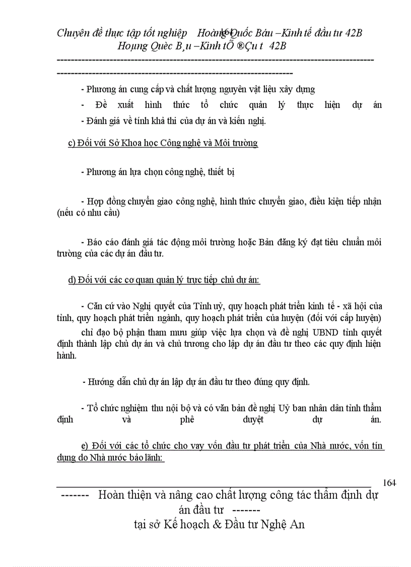 image for page Hoàn thiện và nâng cao chất lượng công tác thẩm định dự án đầu tư của Sở Kế hoạch & Đầu tư Nghệ An
