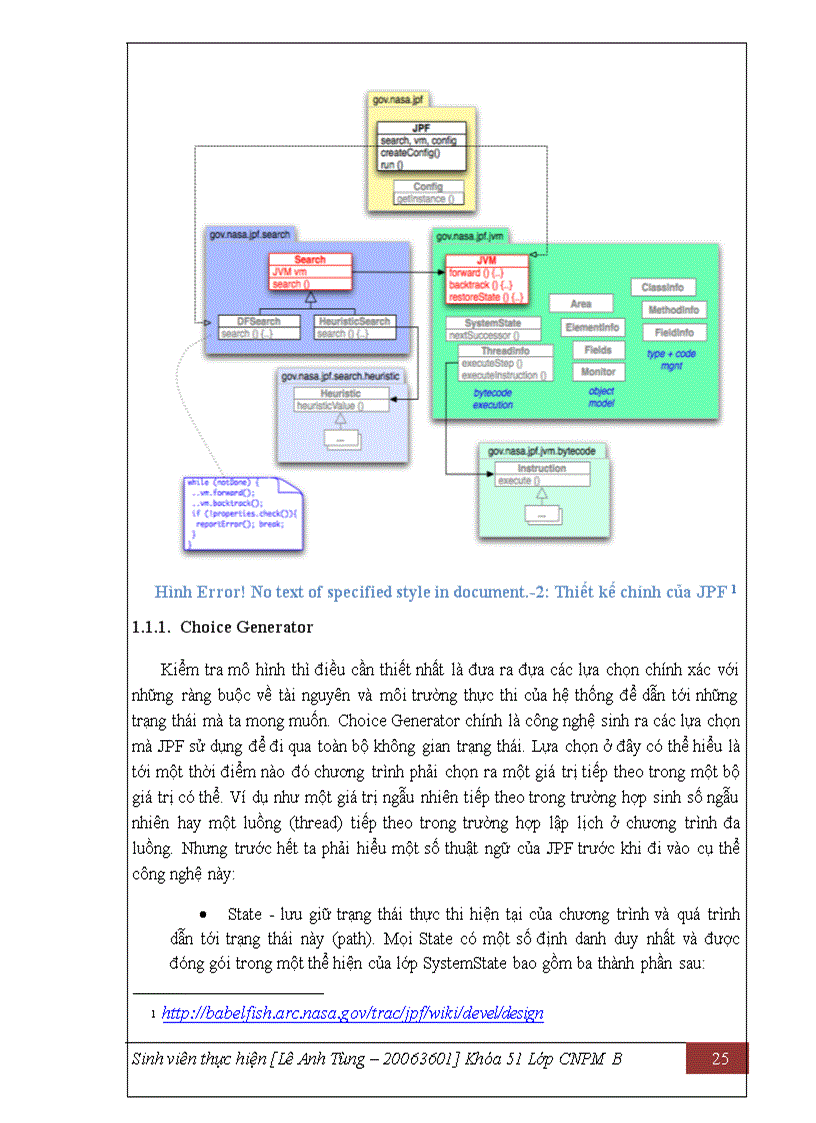 image for page Xây dựng công cụ kiểm chứng mô hình phần mềm kiểm tra các chương trình hữu hạn, dựa trên hệ thống Java Path-Finder