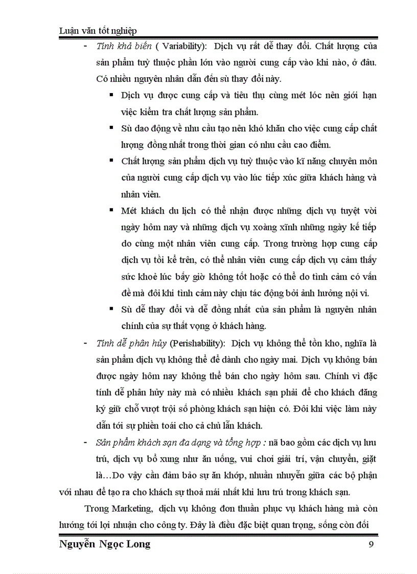 image for page Hoàn thiện chính sách sản phẩm tại khách sạn Xuân Hoà