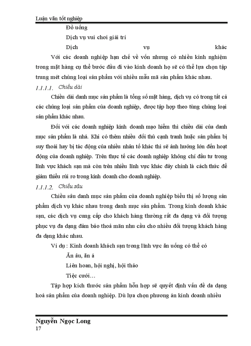 image for page Hoàn thiện chính sách sản phẩm tại khách sạn Xuân Hoà