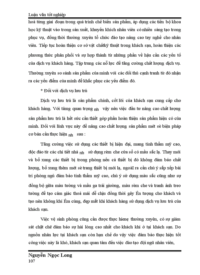 image for page Hoàn thiện chính sách sản phẩm tại khách sạn Xuân Hoà