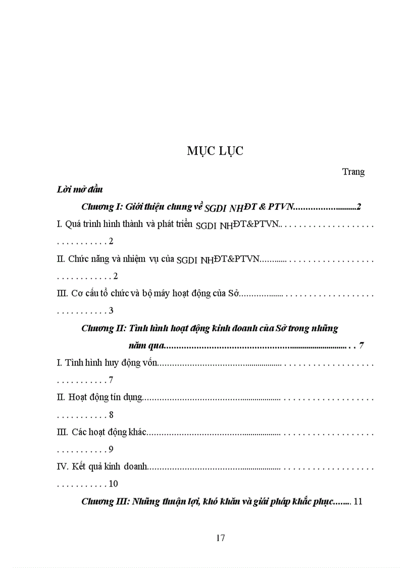 image for page Báo cáo thực tập tại Sở giao dịch I NHĐT & PTVN