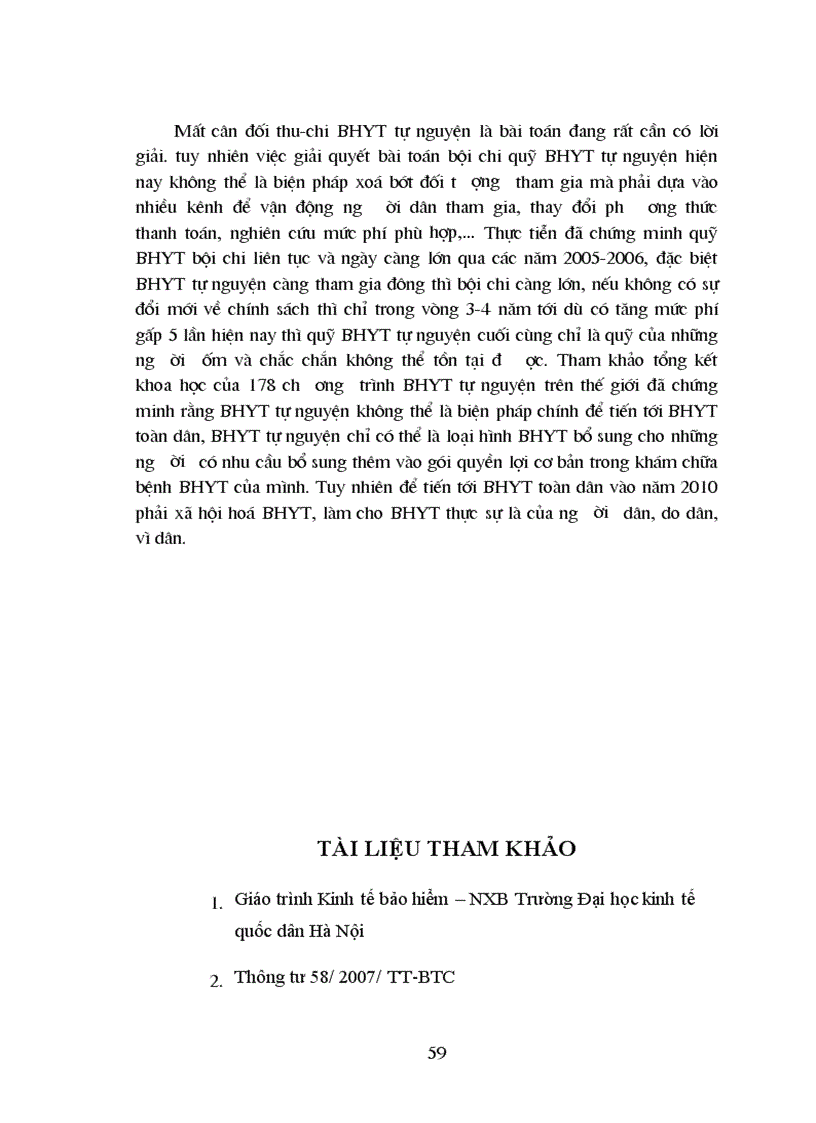 image for page Một số vấn đề về tình trạng bội chi quỹ BHYT tự nguyện ở Việt Nam hiện nay