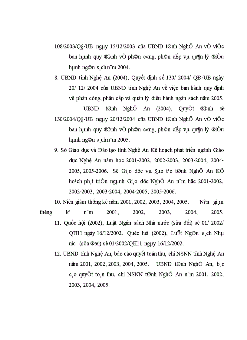 image for page Cơ chế quản lý chi ngân sách nhà nước cho giáo dục và đào tạo ở tỉnh Nghệ An giai đoạn 2001 - 2005