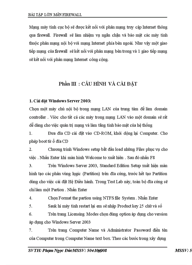 image for page Thiết kế và cài đặt Firewall cho mạng LAN của chi nhánh ngân hàng ngoại thương Hà Nội Vietcombank