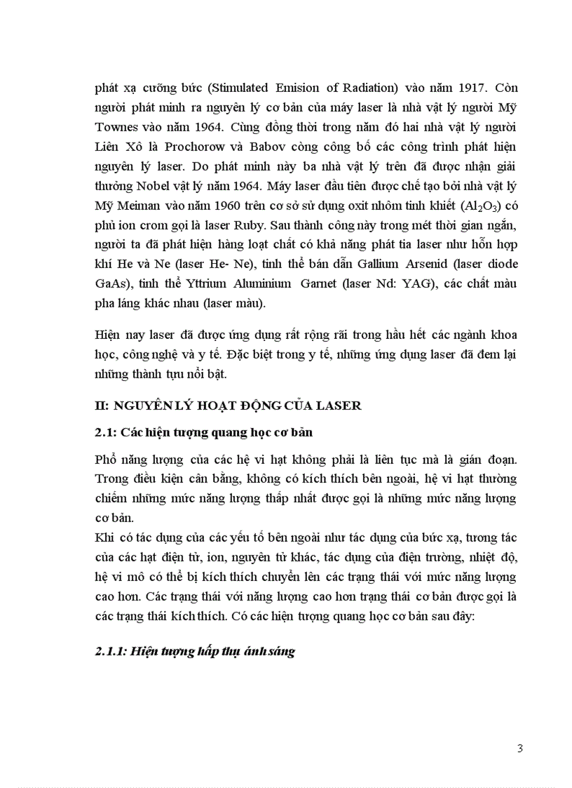 image for page Ứng dụng laser Nd:YAG trong y tế