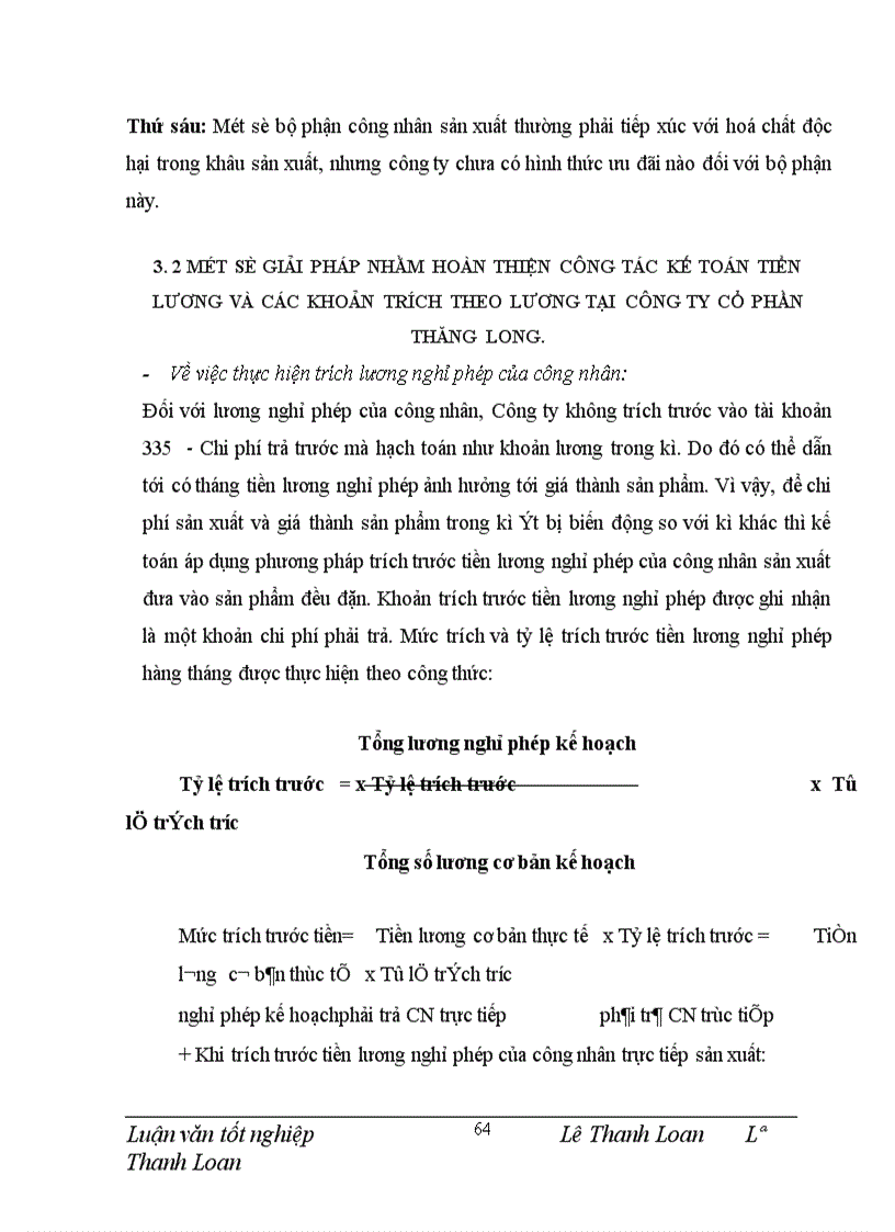 image for page Hạch toán tiền lương và các khoản trích theo lương tại Công ty cổ phần Thăng Long