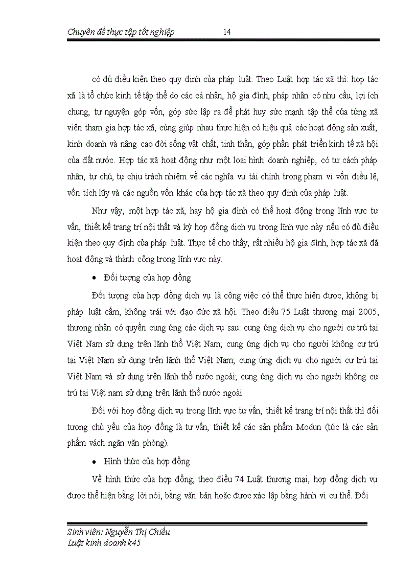 image for page Chế độ pháp lý về hợp đồng dịch vụ- thực tiễn áp dụng tại công ty TNHH Mộc Dũng