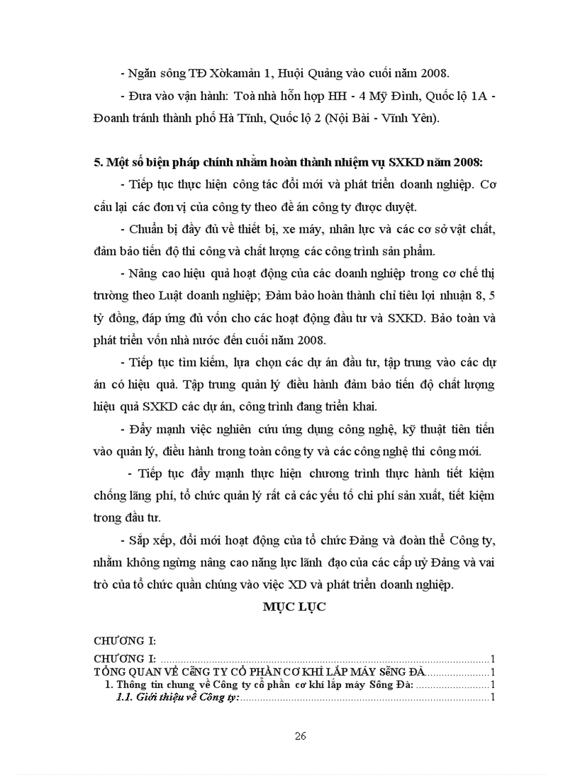 image for page Tổng quan về công ty cổ phần cơ khí lắp máy sông đà