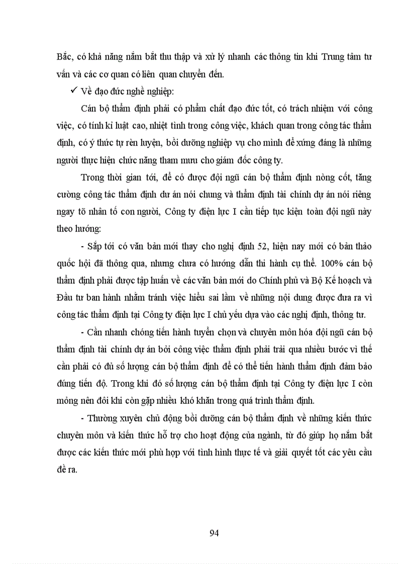 image for page Giải pháp tăng cường công tác thẩm định tài chính dự án tại Công ty điện lực I