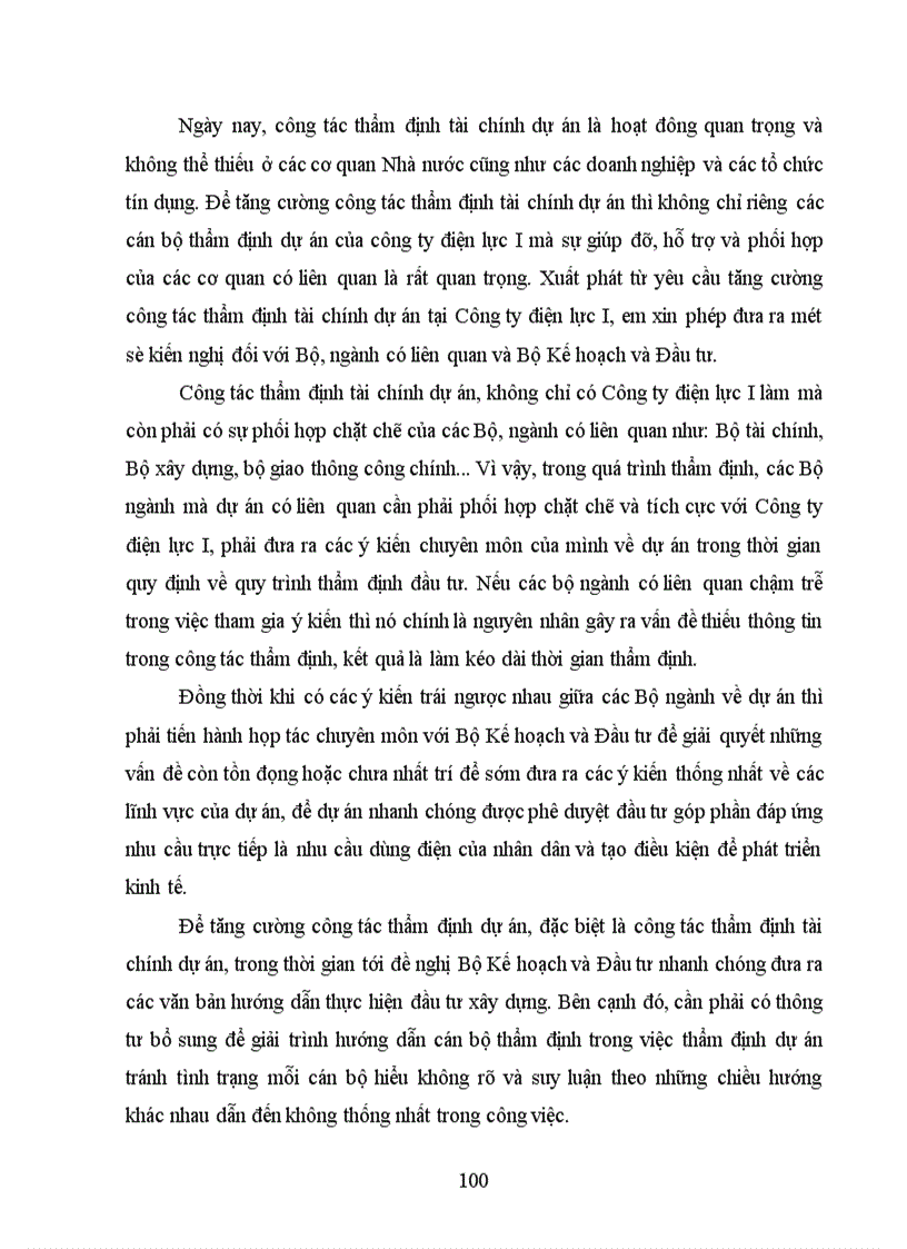 image for page Giải pháp tăng cường công tác thẩm định tài chính dự án tại Công ty điện lực I
