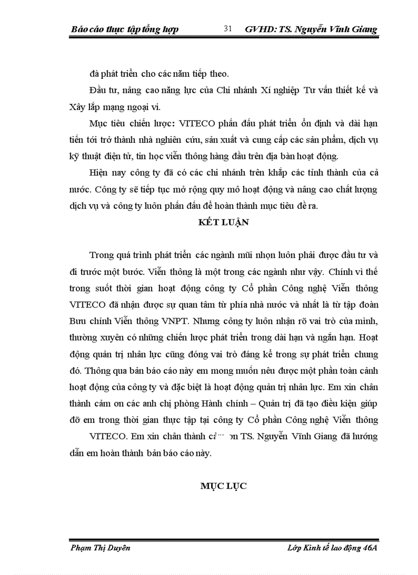 image for page Báo cáo thực tập tổng hợp Công ty cổ phần công nghệ viễn thông VITECO