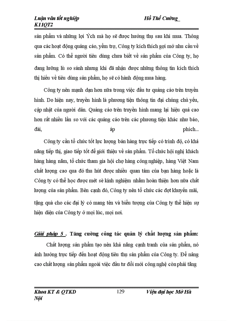 image for page Vấn đề hoàn thiện hoạt động tiêu thụ sản phẩm tại Công ty thực phẩm Miền Bắc