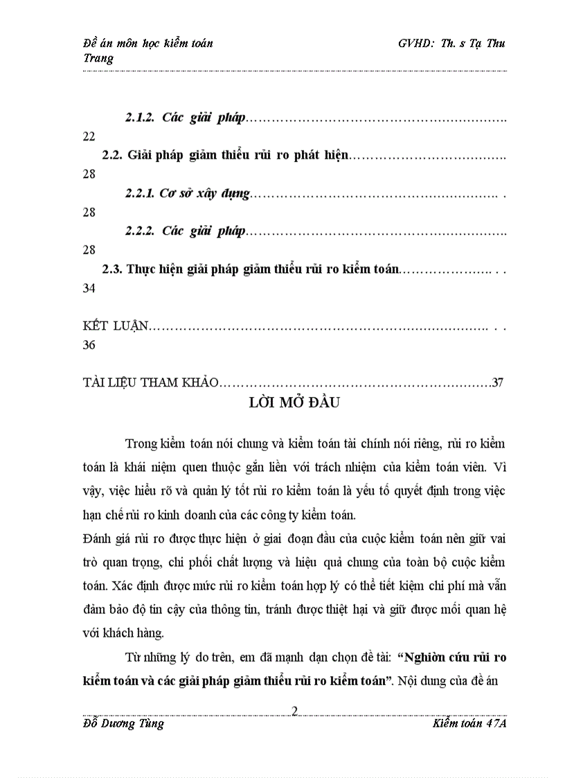 image for page Nghiên cứu rủi ro kiểm toán và các giải pháp giảm thiểu rủi ro kiểm toán