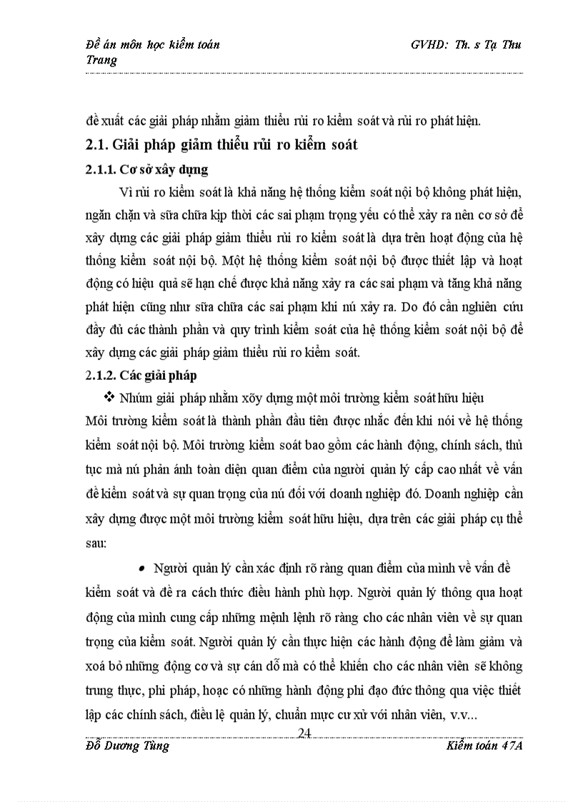 image for page Nghiên cứu rủi ro kiểm toán và các giải pháp giảm thiểu rủi ro kiểm toán