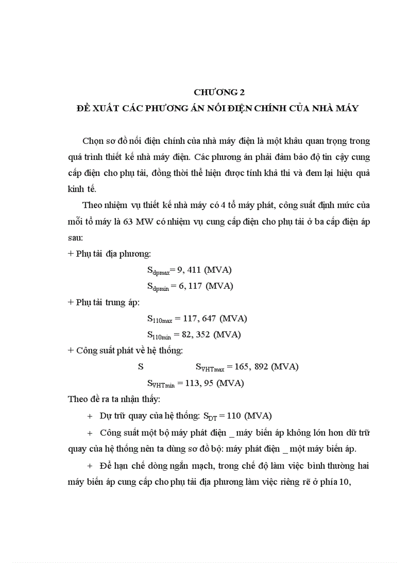 image for page Tính toán kinh tế – kỹ thuật lựa chọn phương án