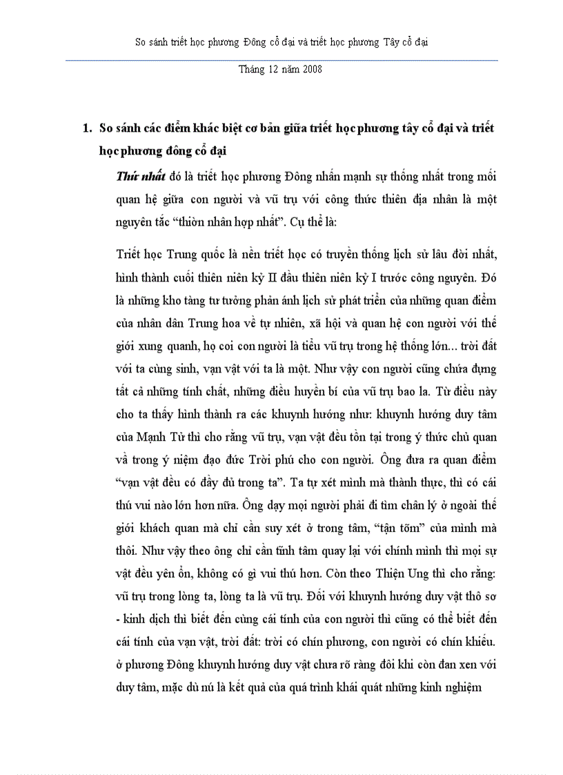 image for page So sánh triết học phương Đông cổ đại và triết học phương Tây cổ đại