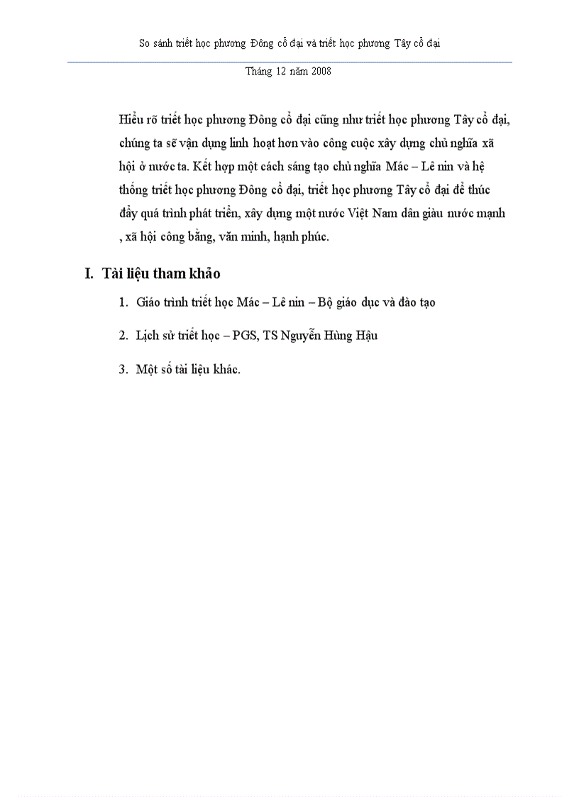 image for page So sánh triết học phương Đông cổ đại và triết học phương Tây cổ đại