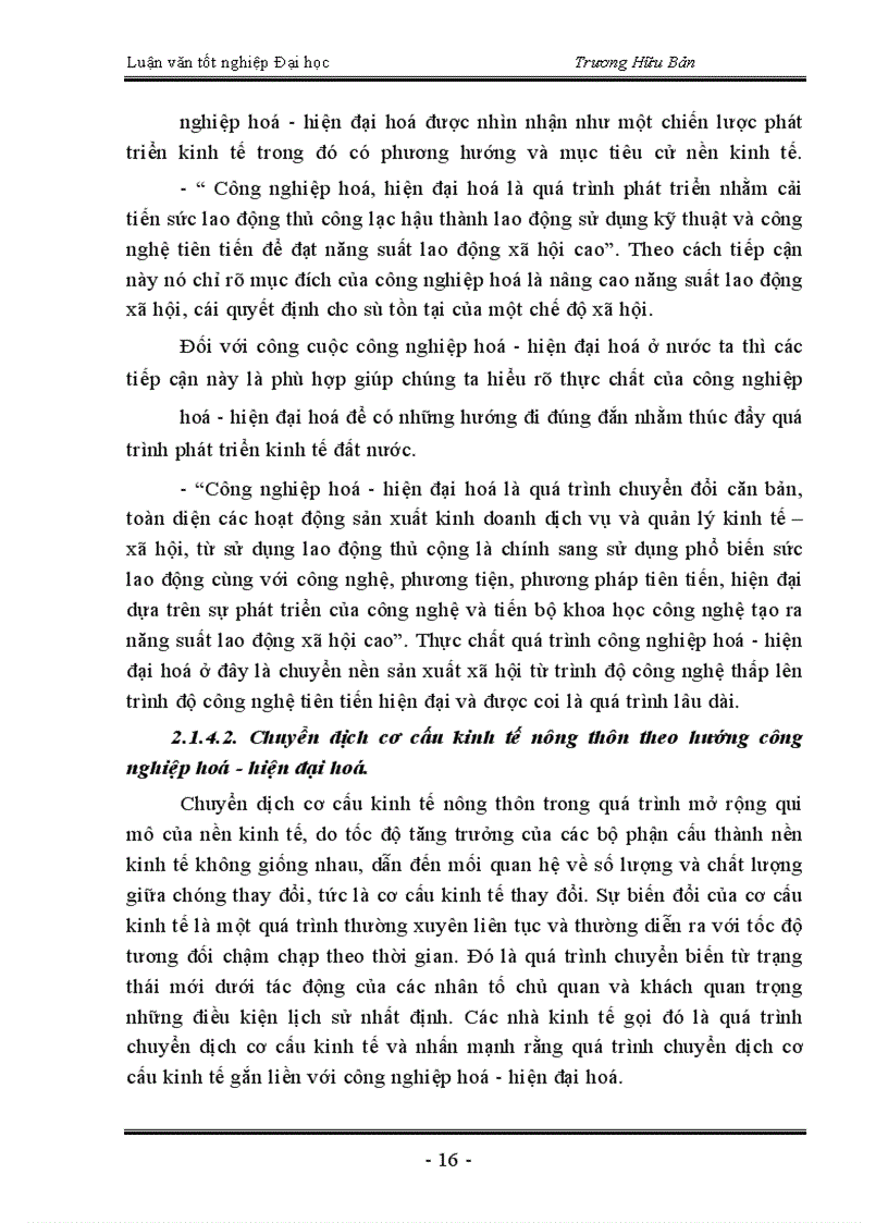 image for page Trực trạng và một số giải pháp chủ yếu nhằm chuyển dịch cơ cấu kinh tế nông thôn huyện Thanh Trì theo hướng công nghiệp hoá - hiện đại hoá