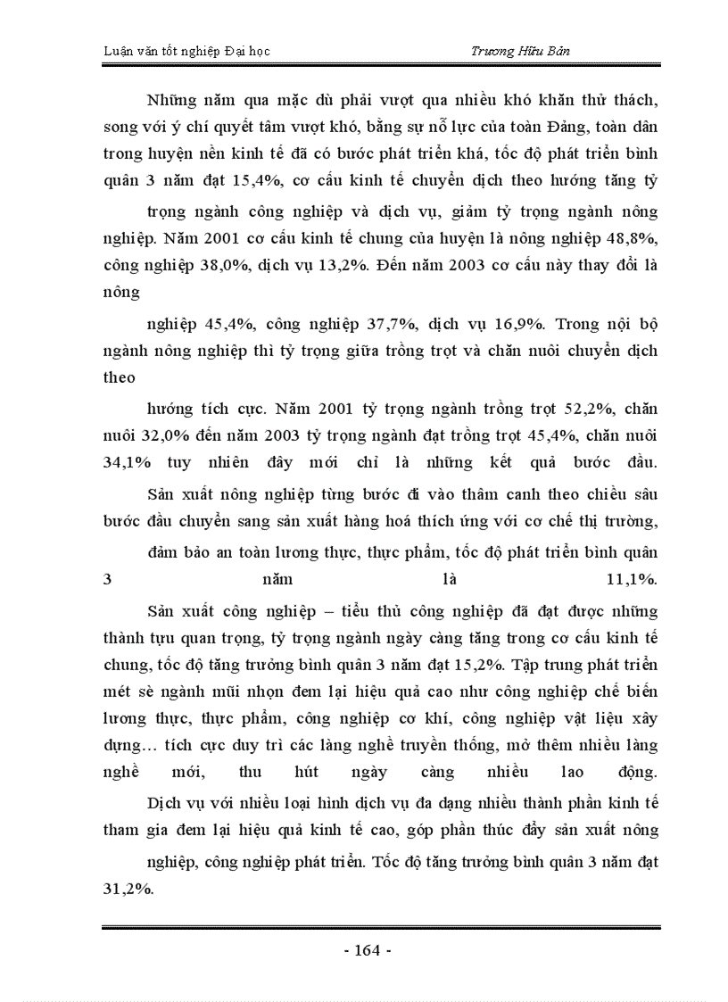 image for page Trực trạng và một số giải pháp chủ yếu nhằm chuyển dịch cơ cấu kinh tế nông thôn huyện Thanh Trì theo hướng công nghiệp hoá - hiện đại hoá