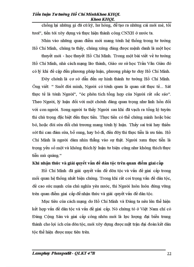 image for page Hãy phân tích những điểm sáng tạo trong quan điểm của Hồ Chí Minh về cách mạng giải phóng dân tộc và chứng minh