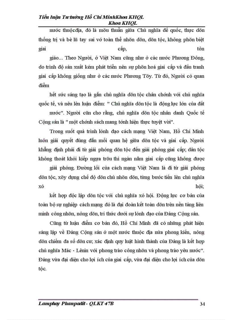 image for page Hãy phân tích những điểm sáng tạo trong quan điểm của Hồ Chí Minh về cách mạng giải phóng dân tộc và chứng minh