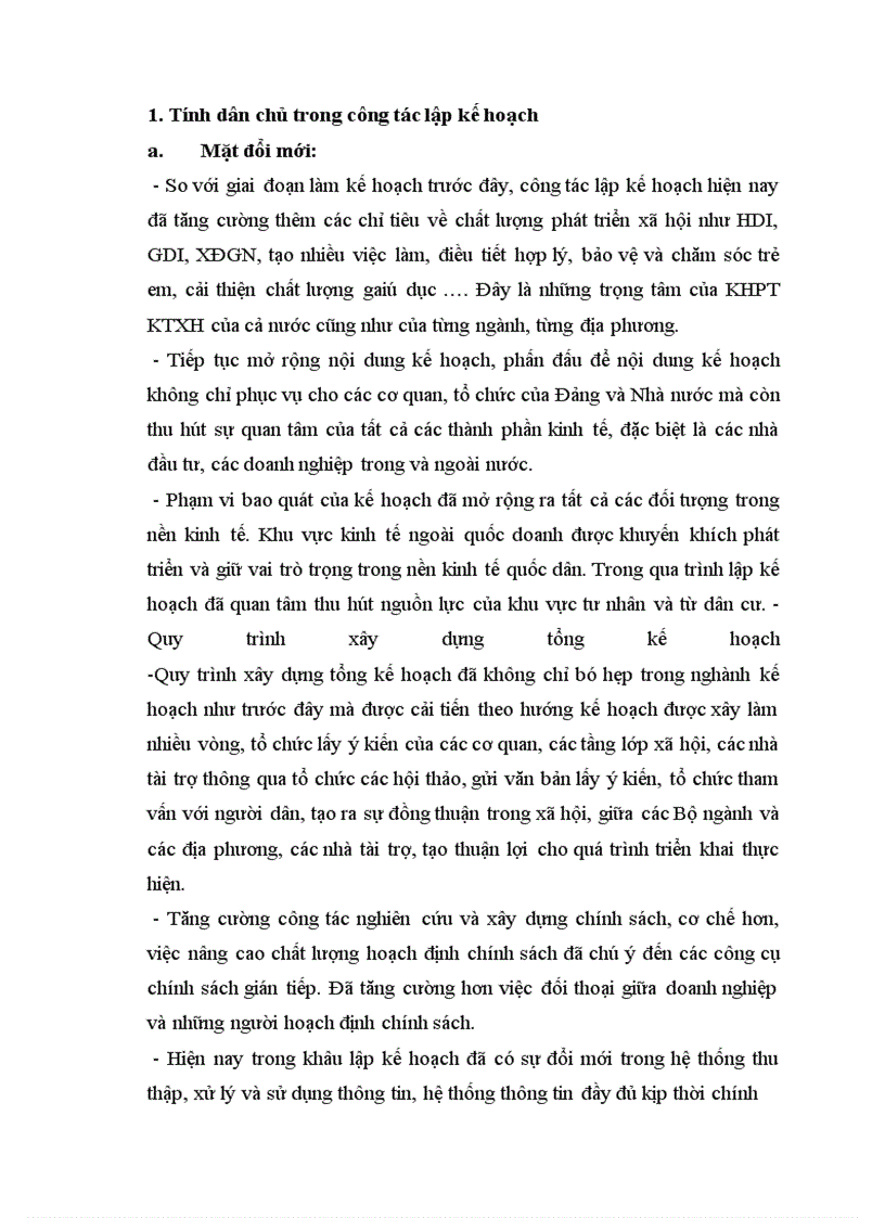image for page Sự cần thiết phải đổi mới công tác kế hoạch hoá theo hướng mở rộng tính dân chủ