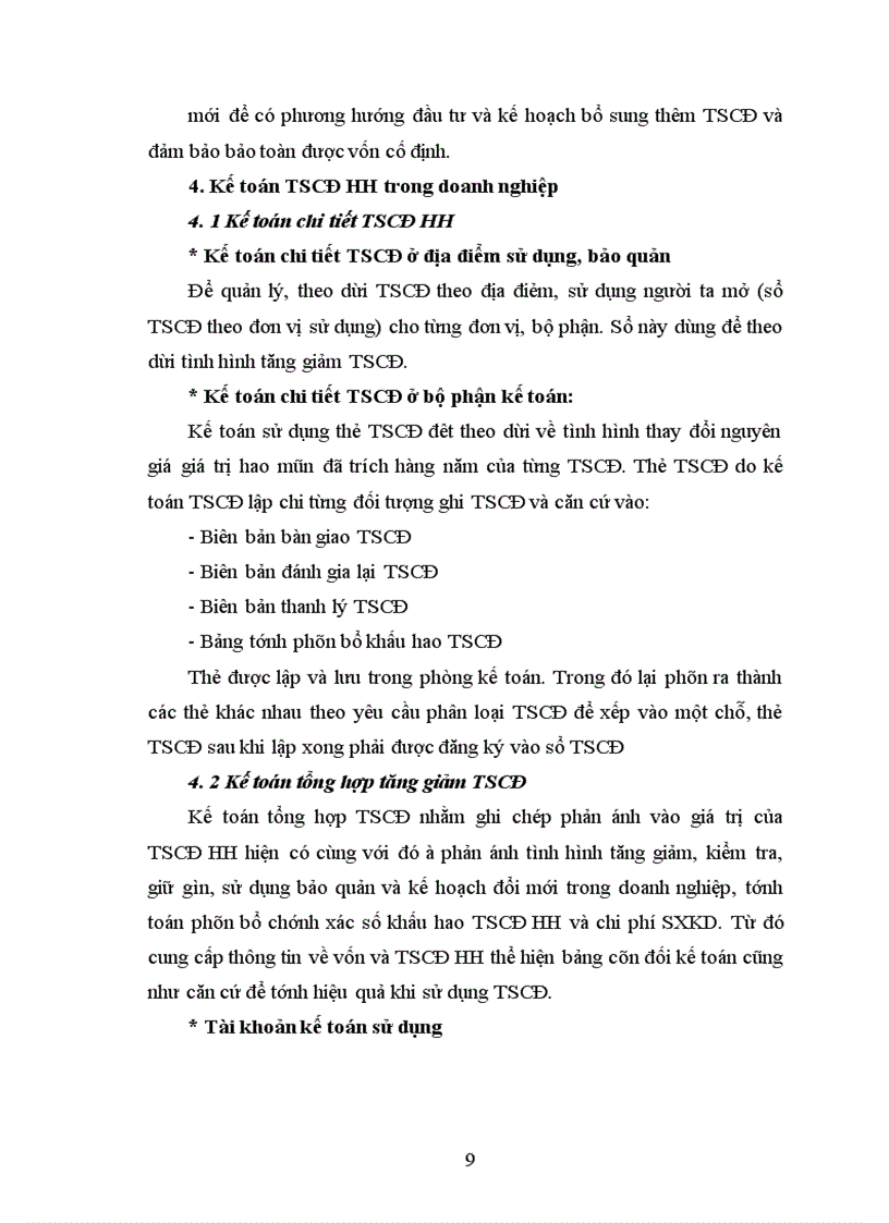 image for page Kế toán tài sản cố định hữu hình và một số giải pháp hoàn thiện kế toán tài sản cố định hữu hình tại công ty Cổ phần phát triển khoàng sản 4 – Thành phố Vinh – Tình Nghệ An
