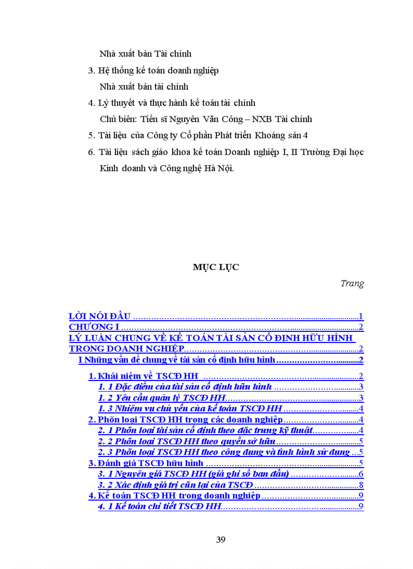 image for page Kế toán tài sản cố định hữu hình và một số giải pháp hoàn thiện kế toán tài sản cố định hữu hình tại công ty Cổ phần phát triển khoàng sản 4 – Thành phố Vinh – Tình Nghệ An