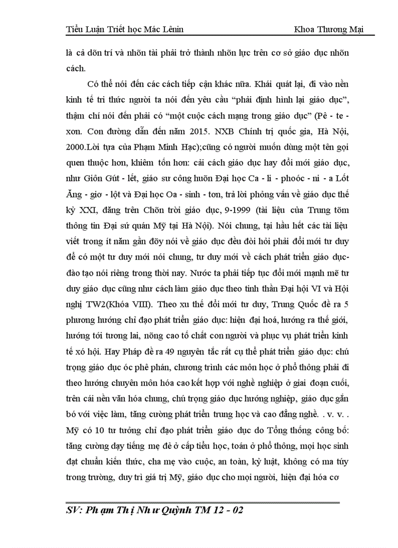 image for page Nhận thức của lãnh đạo trường ĐH KD&CNHN về nền KTTT.