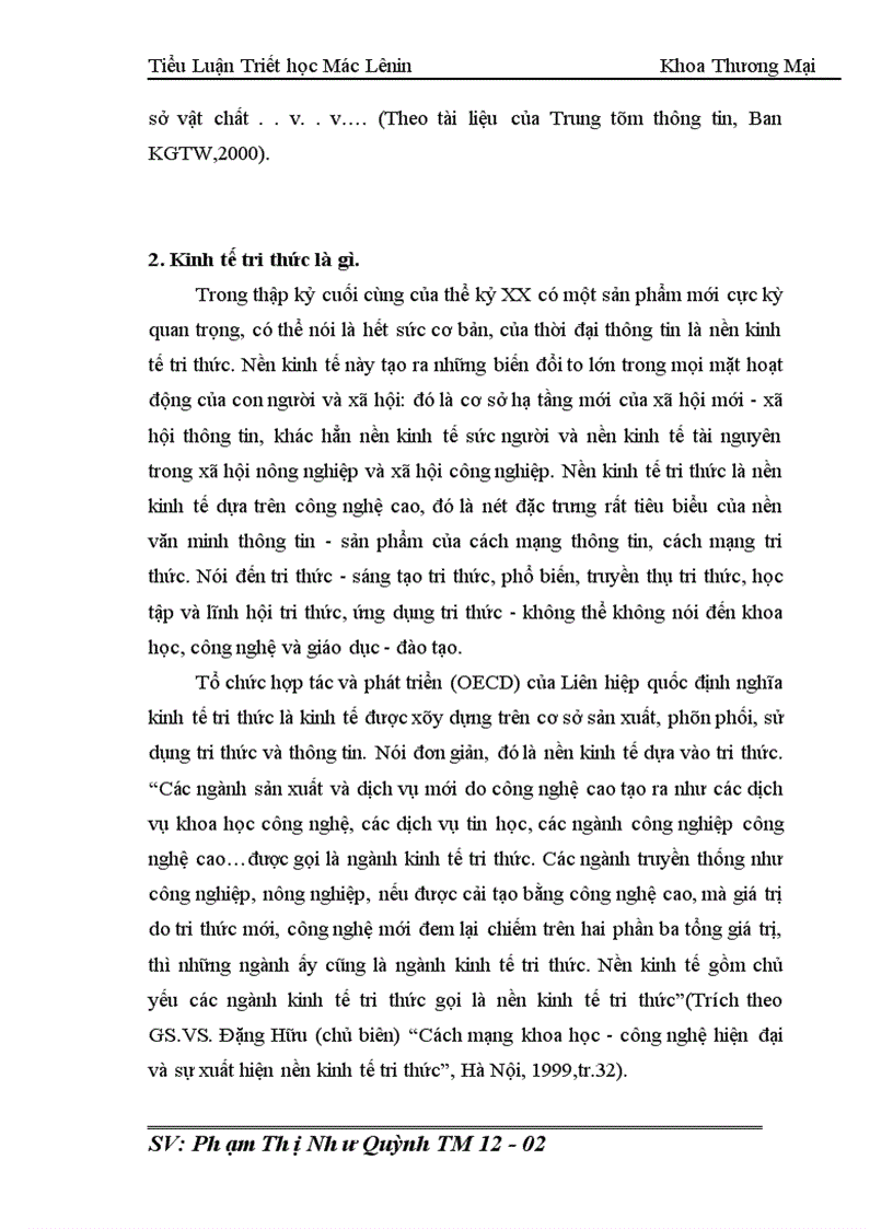 image for page Nhận thức của lãnh đạo trường ĐH KD&CNHN về nền KTTT.