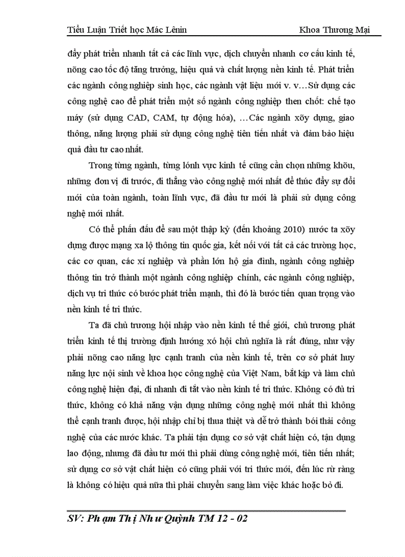 image for page Nhận thức của lãnh đạo trường ĐH KD&CNHN về nền KTTT.