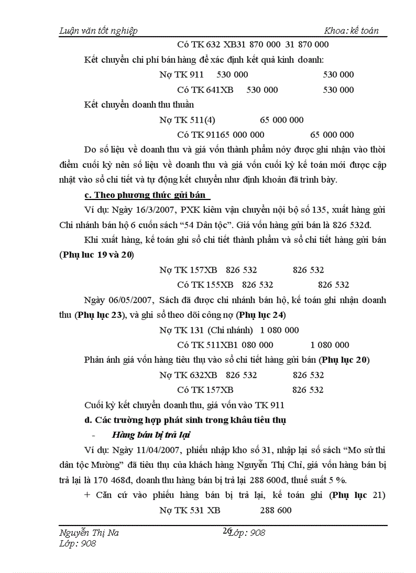 image for page Hoàn thiện công tác kế toán tiêu thụ thành phẩm và xác định kết quả tại NXB Văn hóa dân tộc