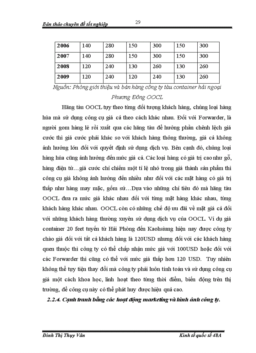 image for page Dịch vụ vận tải container của công ty tàu container hải ngoại Phương Đông (OOCL)