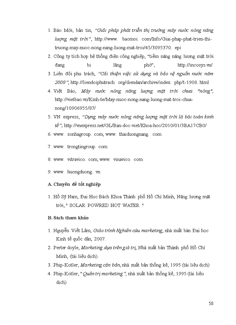 image for page Kế hoạch marketing phát triển sản phẩm bình nước nóng năng lượng mặt trời nhãn hiệu Vico-solar giai đoạn 2010-2012