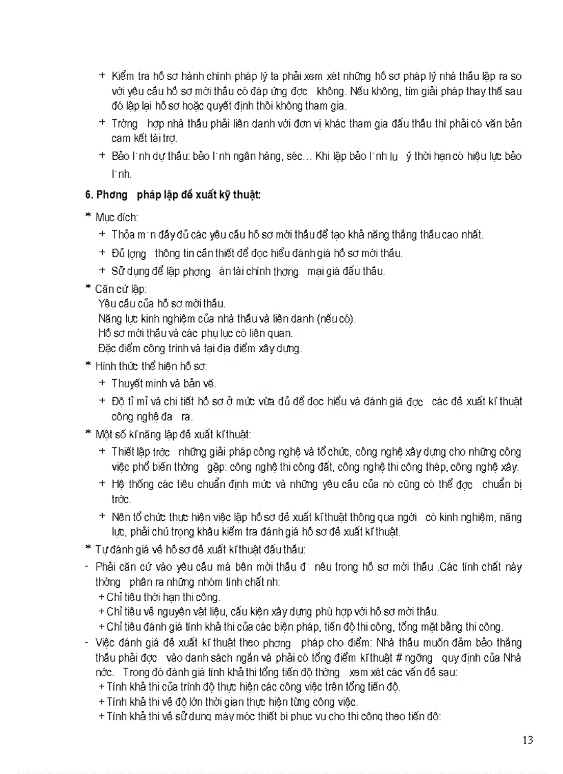 image for page Phương pháp luận lập hồ sơ dự thầu gói thầu xây lắp Công trình