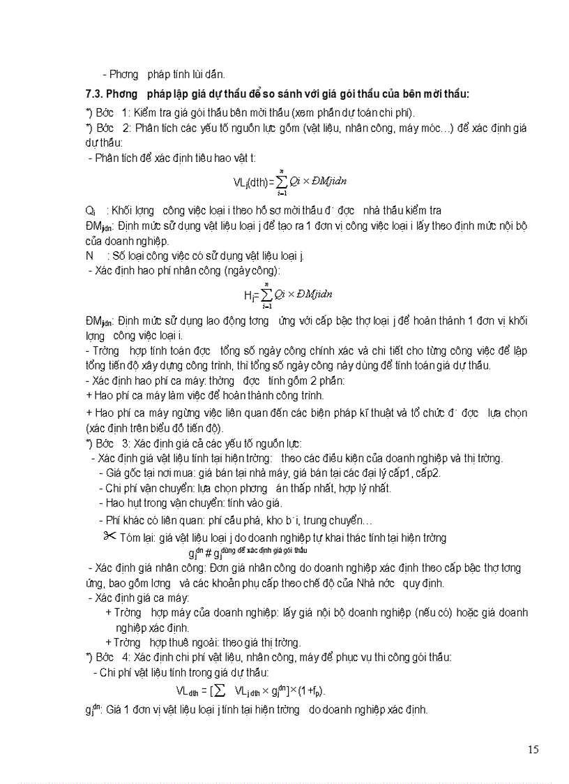 image for page Phương pháp luận lập hồ sơ dự thầu gói thầu xây lắp Công trình