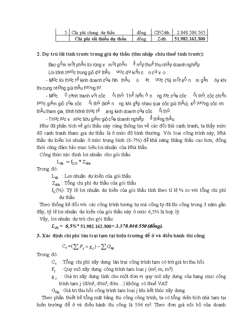 image for page Phương pháp luận lập hồ sơ dự thầu gói thầu xây lắp Công trình