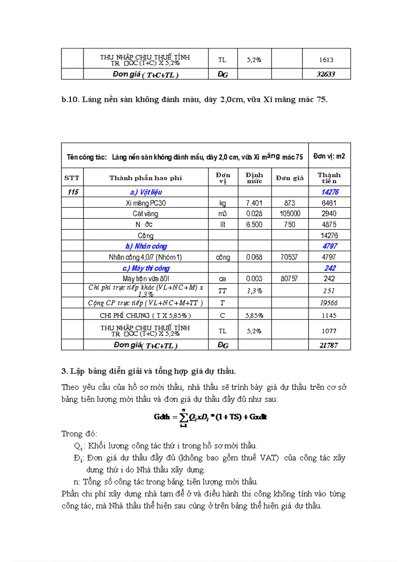 image for page Phương pháp luận lập hồ sơ dự thầu gói thầu xây lắp Công trình