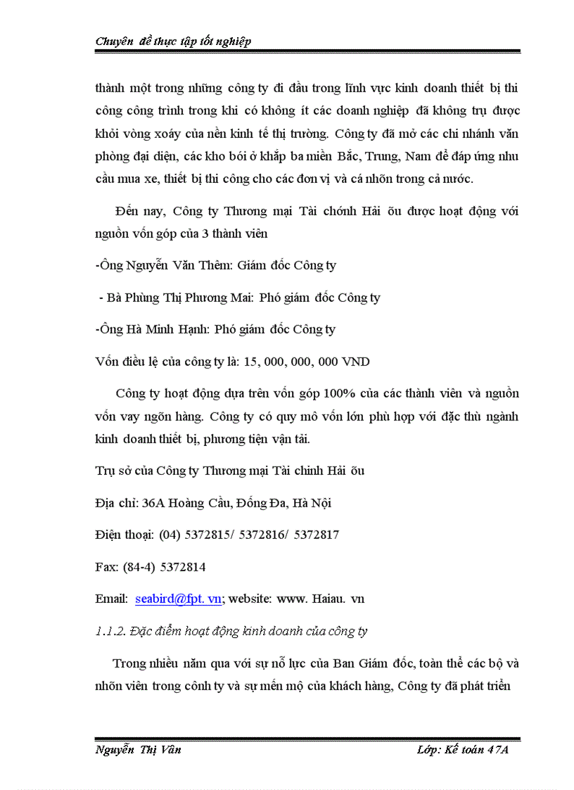 image for page Hoàn thiện kế toán bán hàng và xác định kết quả bán hàng tại Công ty Thương Mại Tài Chính Hải Âu