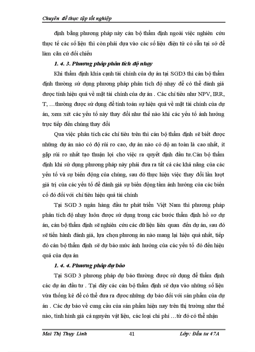 image for page Thẩm định dự án tại sở giao dịch 3 ngân hàng đầu tư và phát triển Việt Nam .Thực trạng và giải pháp