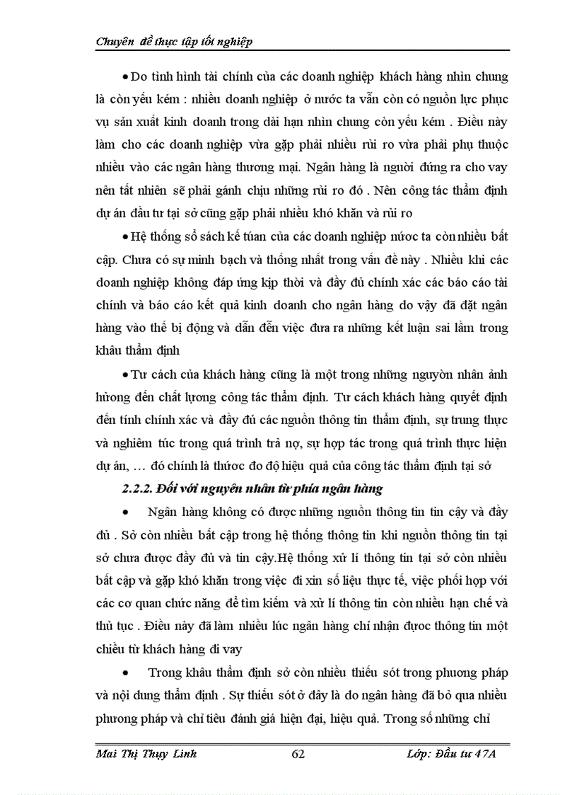 image for page Thẩm định dự án tại sở giao dịch 3 ngân hàng đầu tư và phát triển Việt Nam .Thực trạng và giải pháp