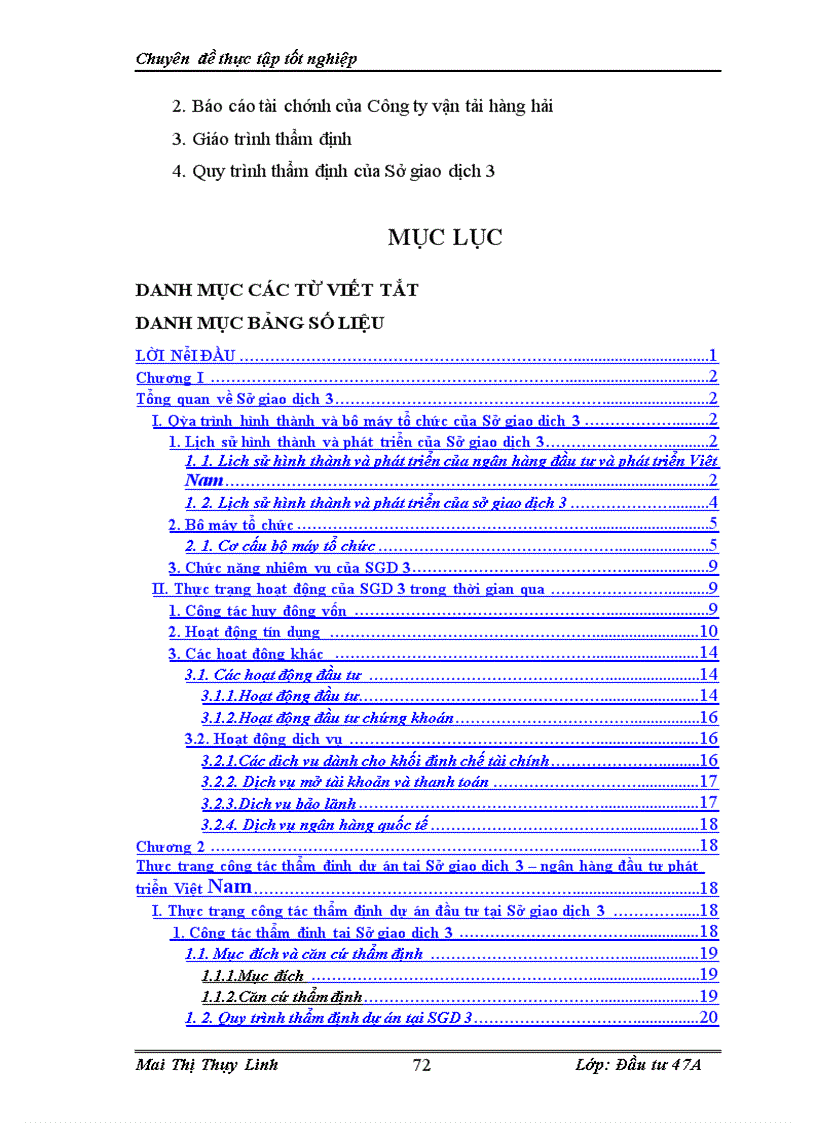 image for page Thẩm định dự án tại sở giao dịch 3 ngân hàng đầu tư và phát triển Việt Nam .Thực trạng và giải pháp