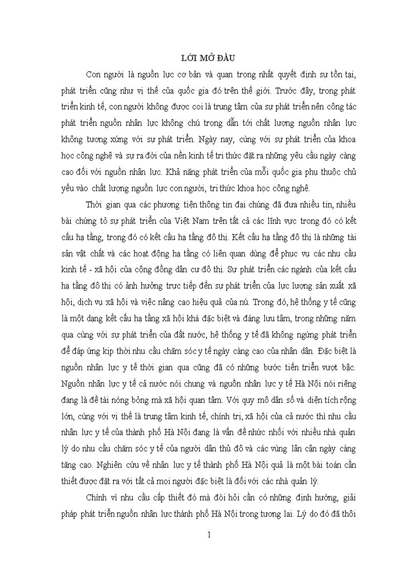 image for page Phát triển nhân lực y tế thành phố Hà Nội tới năm 2020