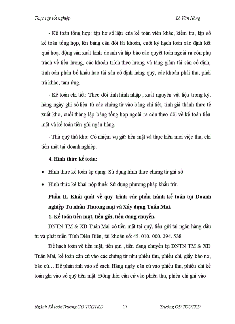 image for page Báo cáo thực tập tại Doanh nghiệp Tư nhân Thương mại và Xây dựng Tuân Mai.
