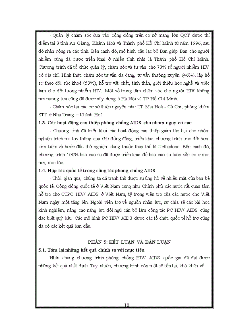 image for page Khảo sát và đánh giá sơ bộ công tác quản lý chương trình hiv