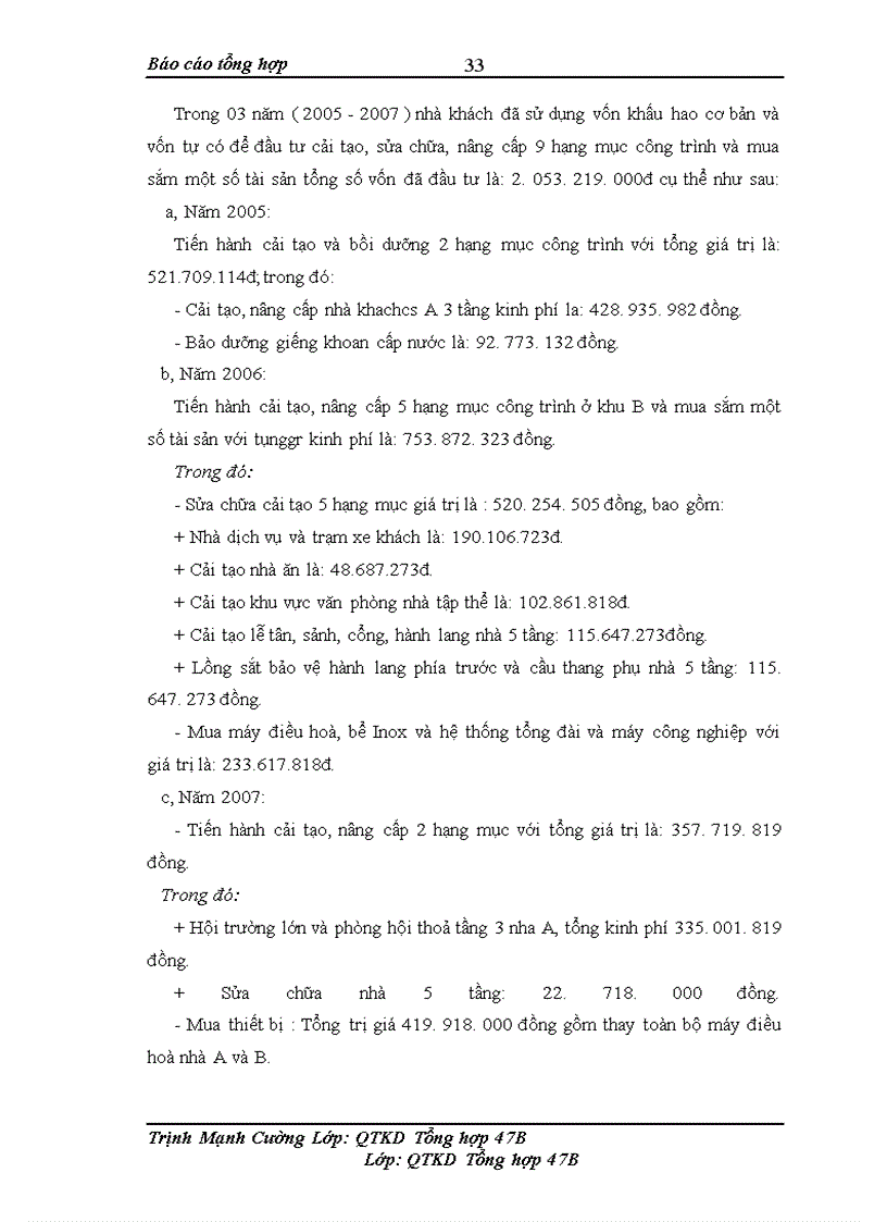 image for page Báo cáo thực tập tại Nhà khách Thanh Xuân