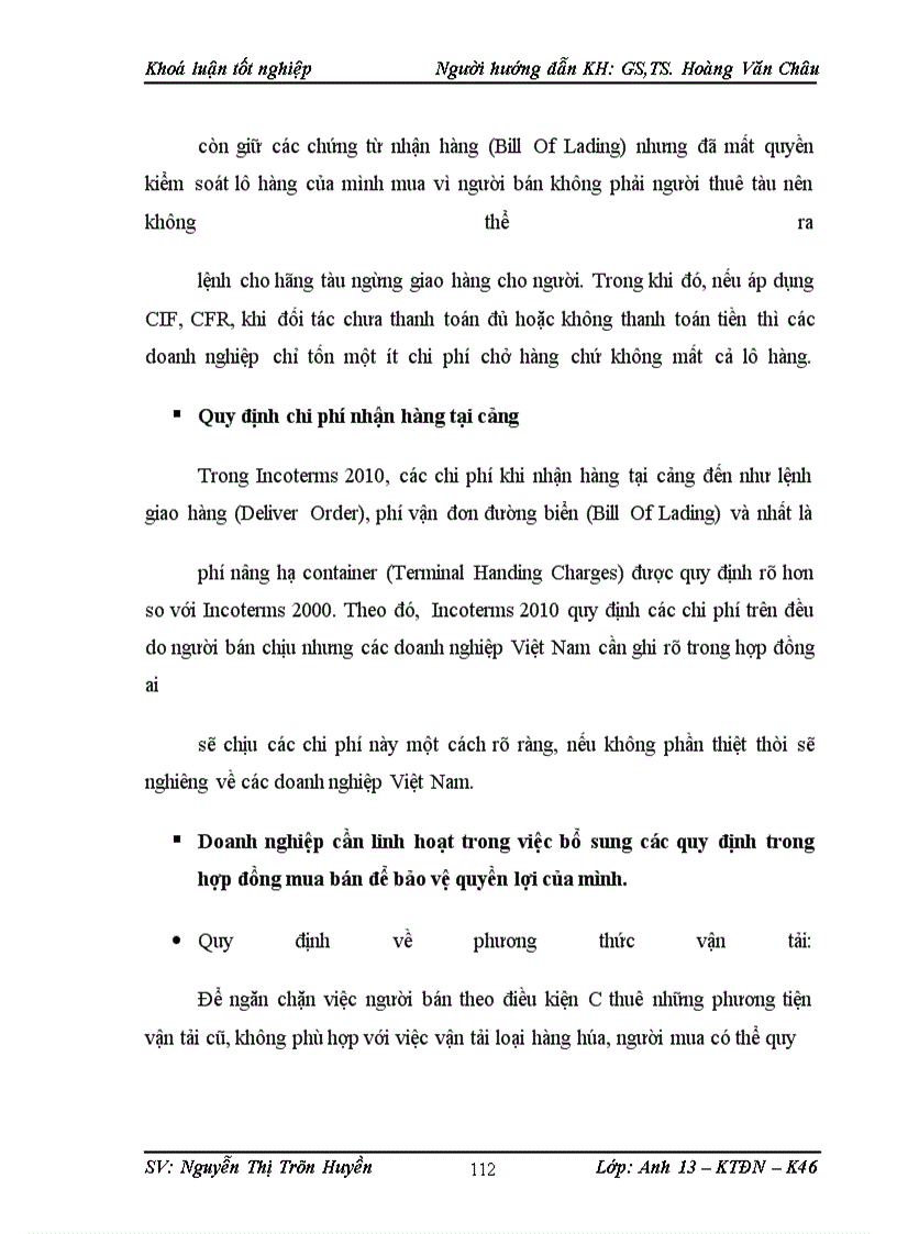 image for page Các doanh nghiệp xuất nhập khẩu Việt Nam trong việc sử dụng các điều khoản của Incoterms 2010