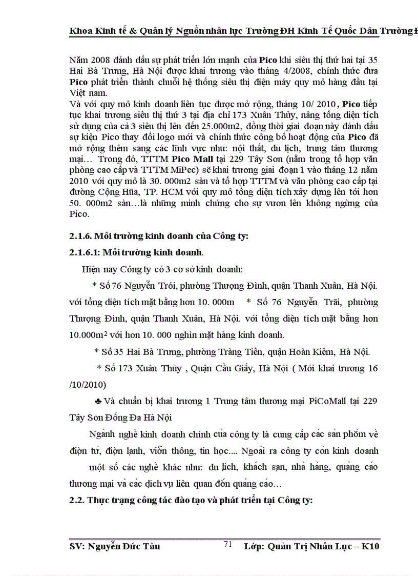image for page Công tác đào tạo và phát triển nguồn nhân lực trong Công ty Cổ phần PiCo